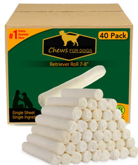 GOLDEN Chews retriever roll packaging highlights all-natural ingredients for healthier chewing.