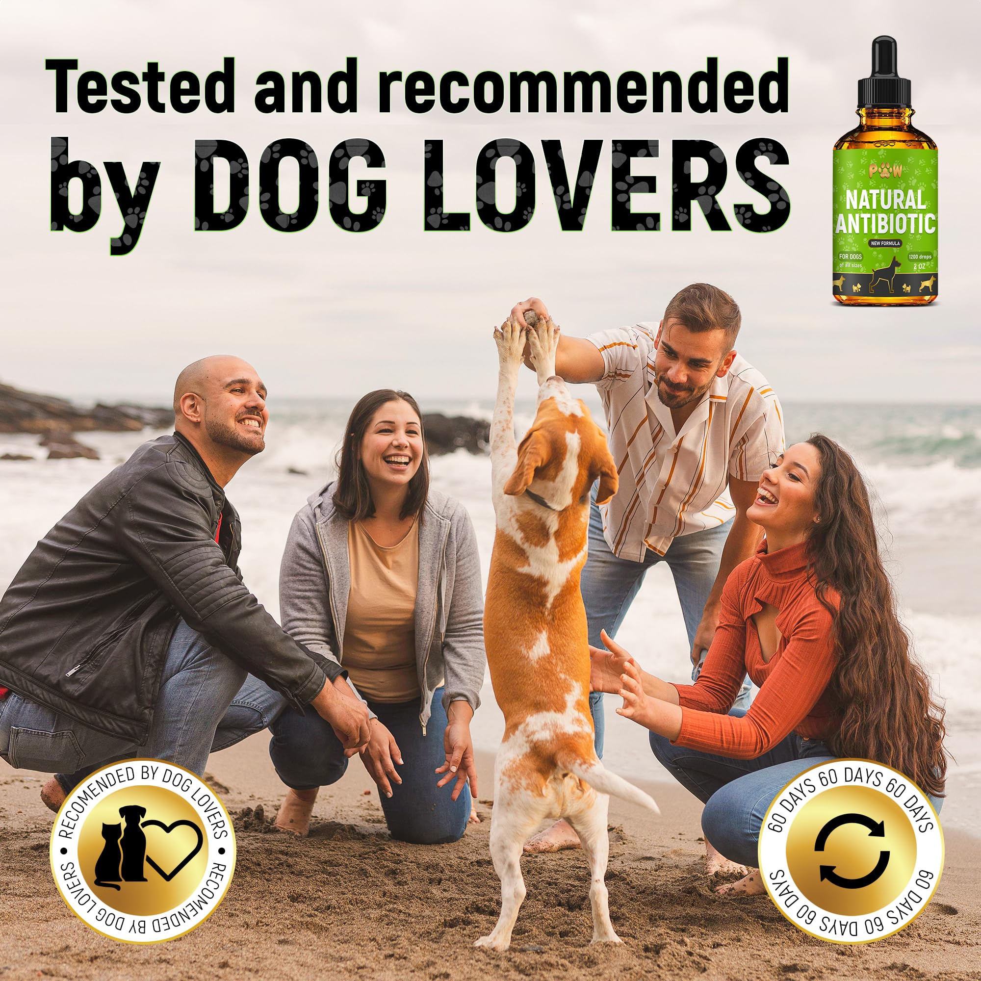 Golden Paw bottle in a calm environment highlights ease of use and organic benefits.