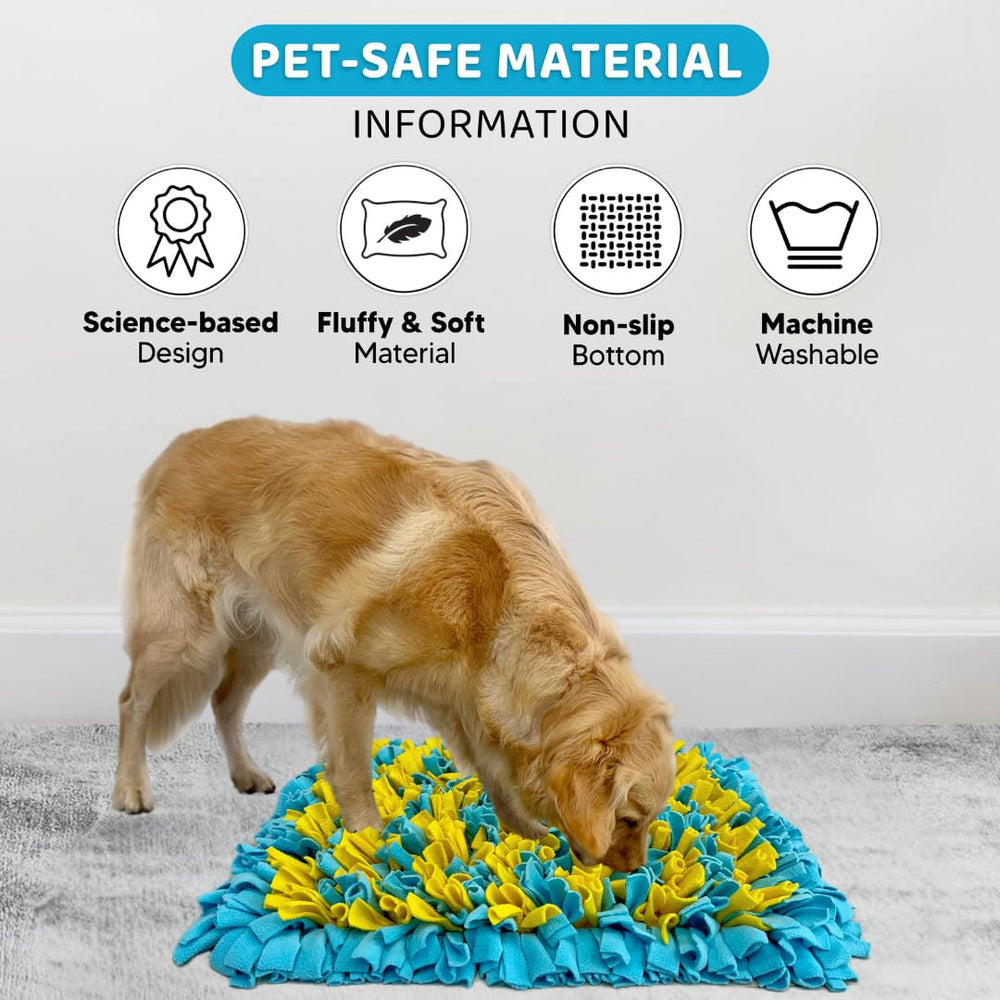 Golden Pup Enrichment Snuffle Mat fabric close-up for durability.