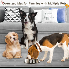 Goldleaf anti-slip raised-edge mat keeps bowls steady on slippery floors