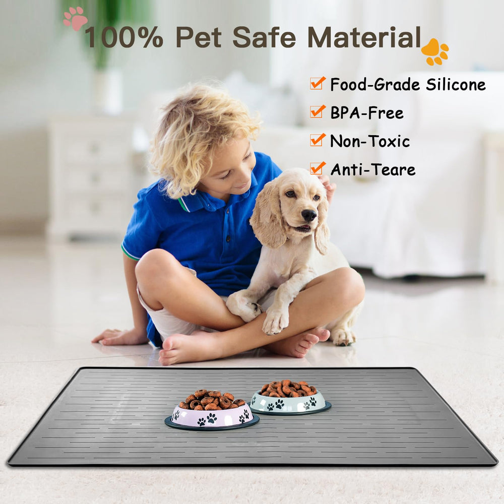Goldleaf extra-thick anti-slip mat prevents sliding during meals