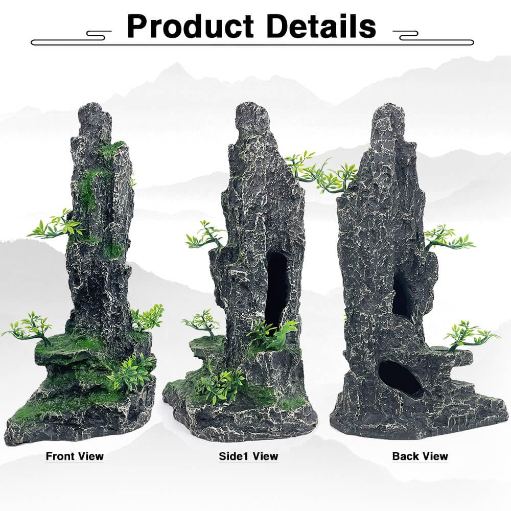 GOLOMOZ aquarium decor offers a natural hideaway for various fish.
