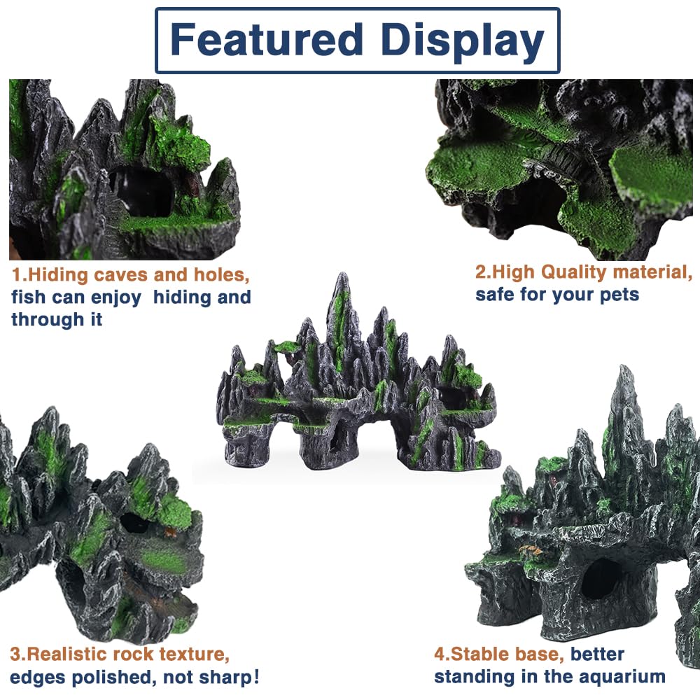 GOLOMOZ resin-friendly decor supports low-maintenance tank aesthetics
