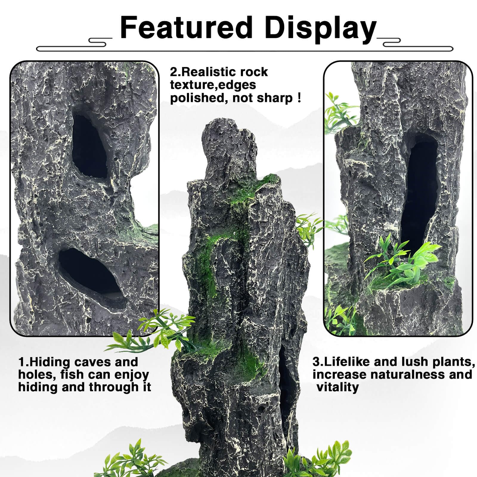 GOLOMOZ rock ornament is easy to clean and low maintenance.