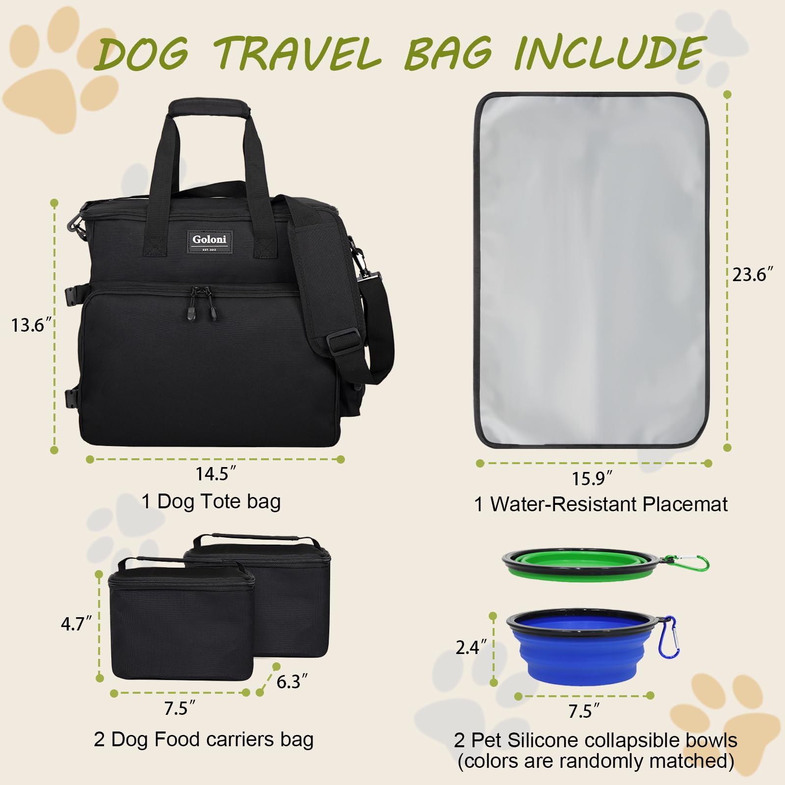 Goloni airtight food containers 2-pack keep pet snacks fresh during trips.