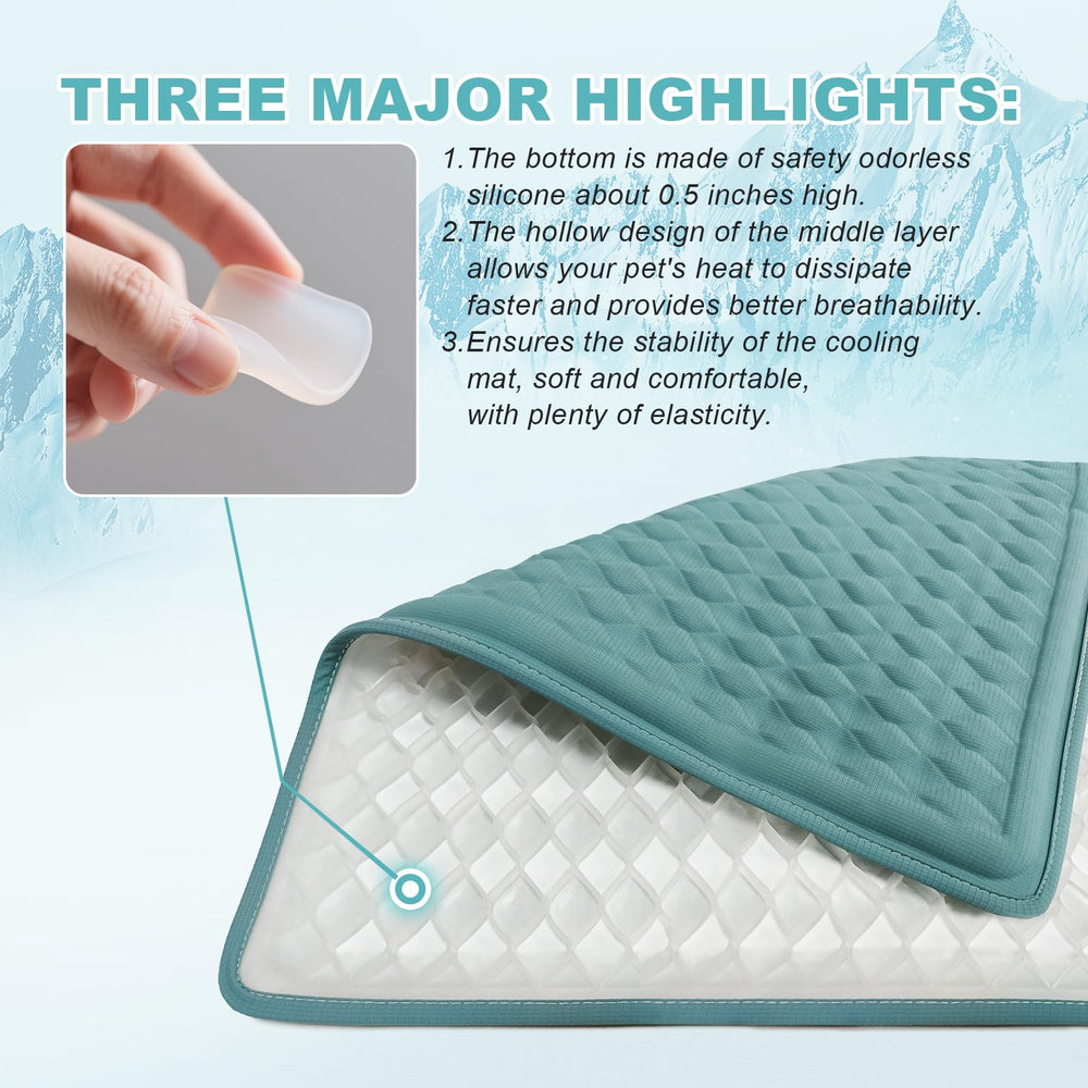 GOLOPET anti slip bottom keeps mat secure on floors and car seats