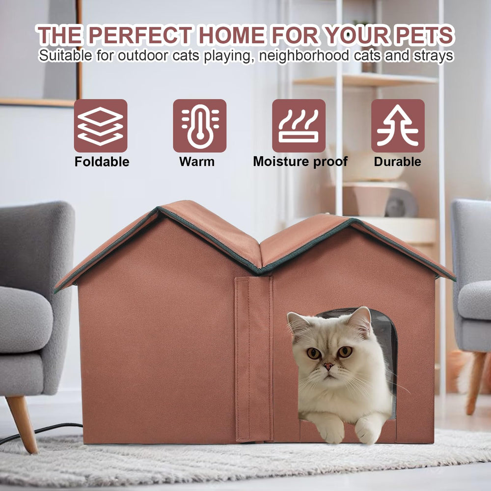 GOLOPET temperature control feature lets you tailor warmth to your cat’s comfort.