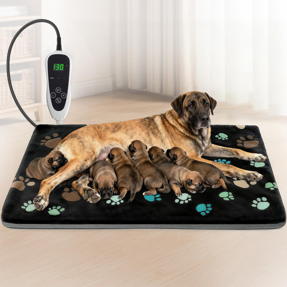 GOLOPET extra-large heating pad 47x30 with soft cover for large dogs.
