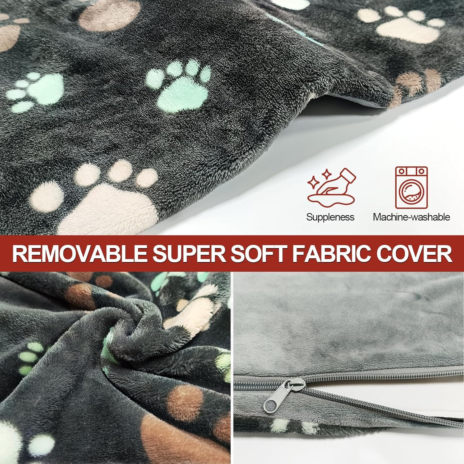 GOLOPET 36x24 inch dog heating pad size for larger pets