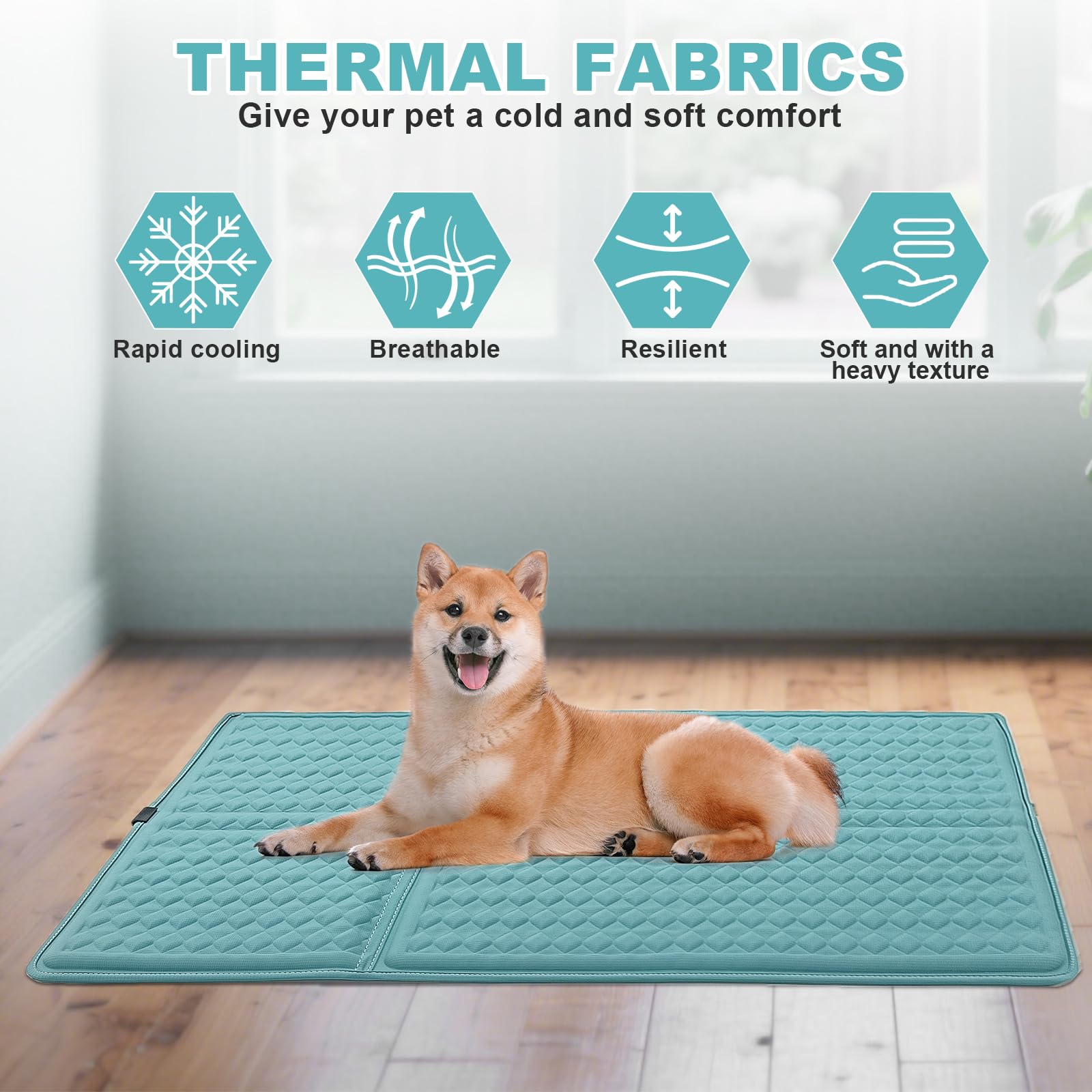 GOLOPET long-lasting cooling keeps dogs comfortable in cars, yards, and indoors