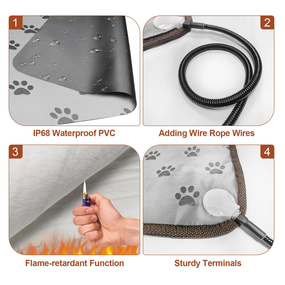 GOLOPET waterproof protection tube demonstrates safe setup
