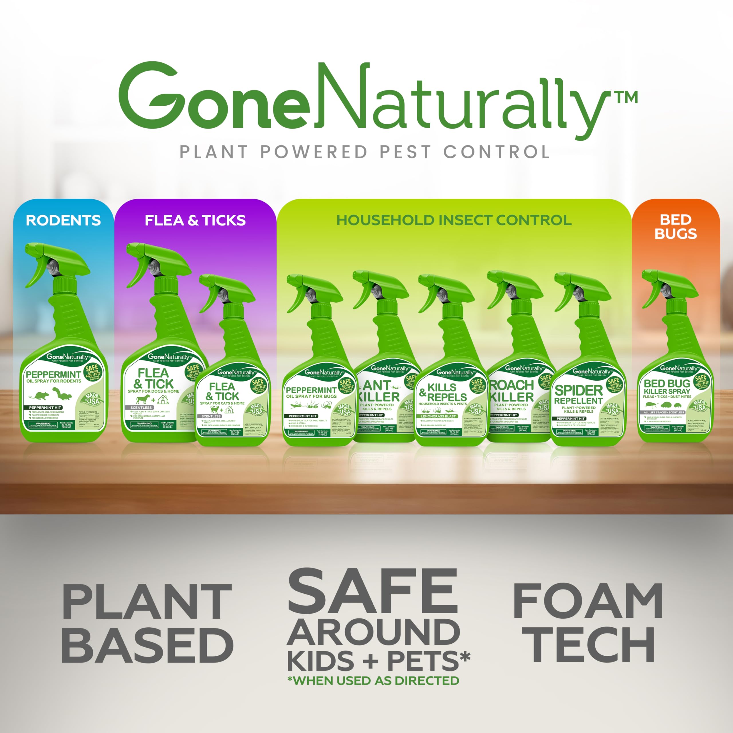 GoneNaturally bed bug killer helps protect sleeping areas without harsh chemicals.