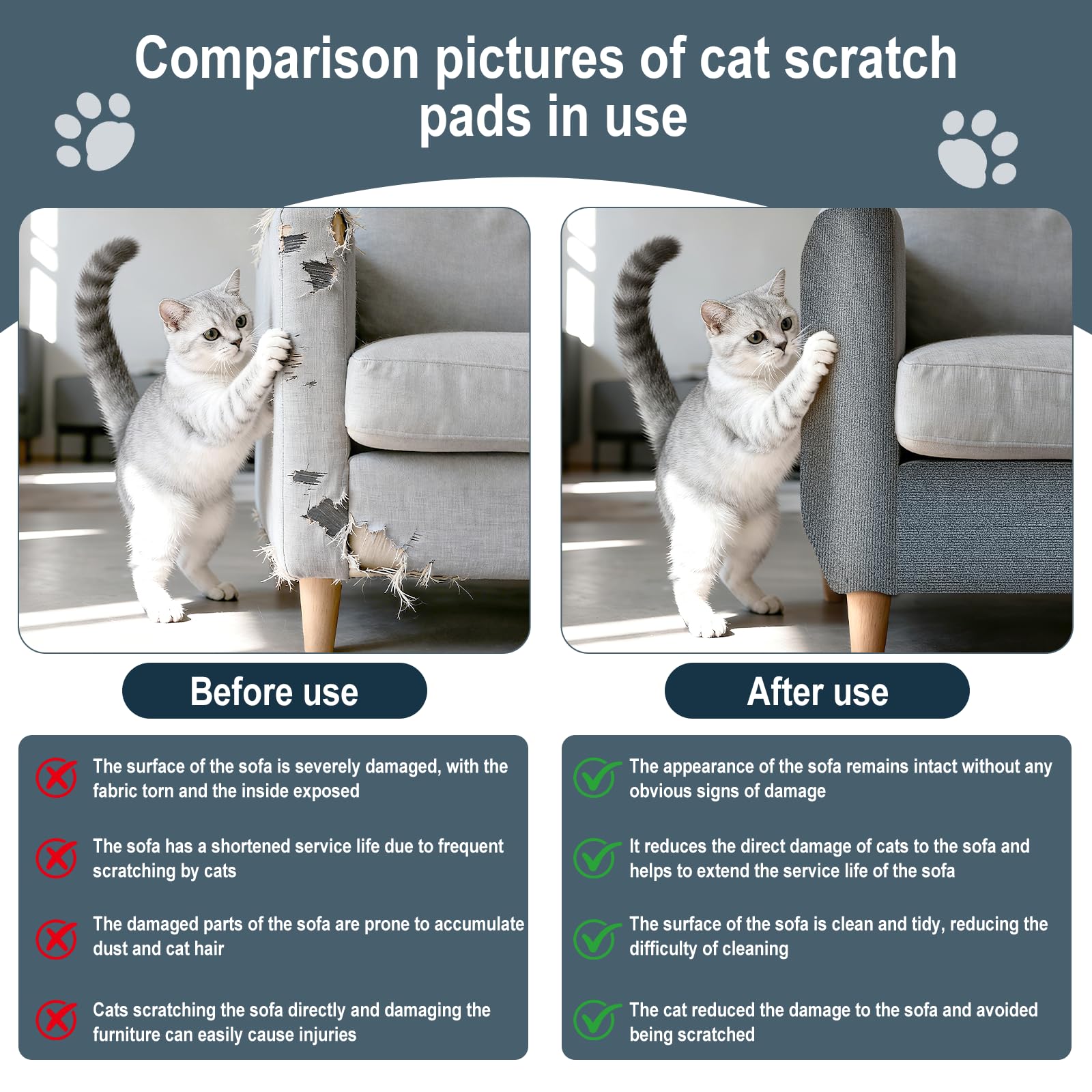 GongPath cat scratch mat for cat tree posts provides a durable replacement surface.