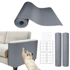 GongPath cat scratch mat on the couch protects upholstery while satisfying scratching.