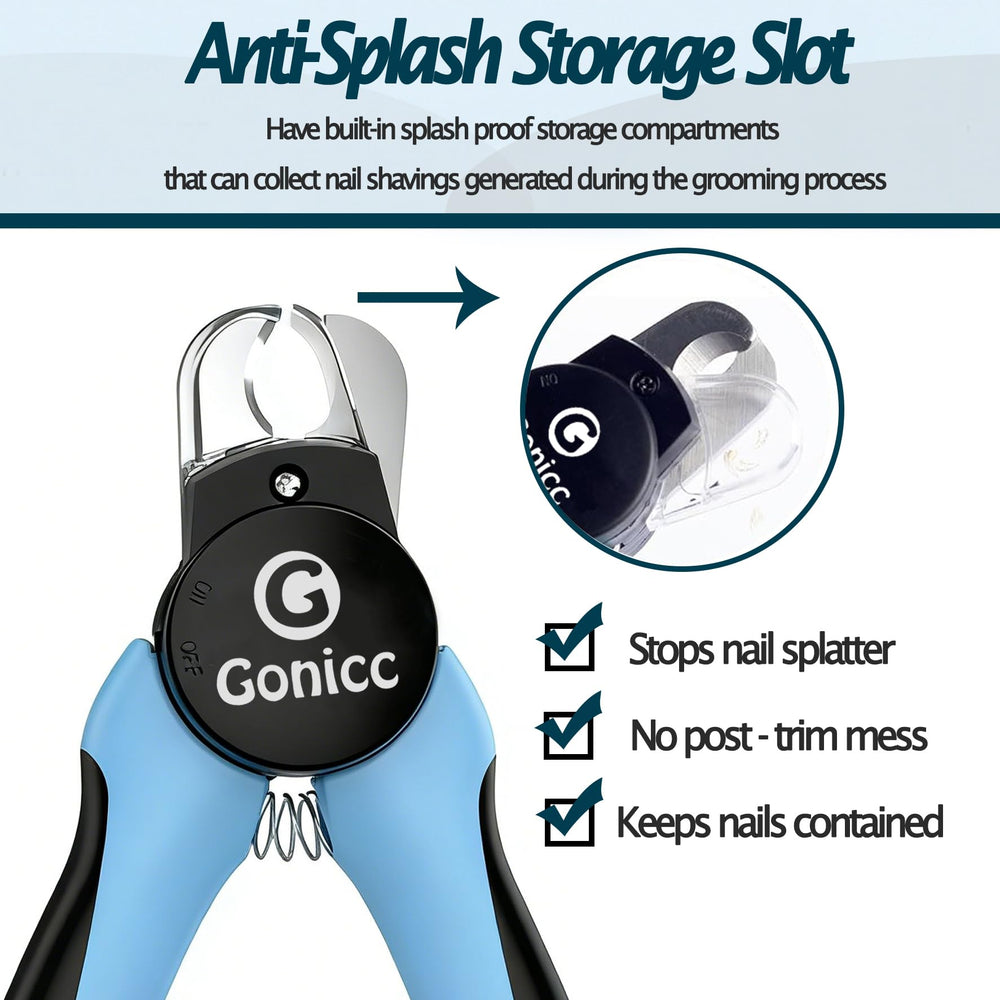Gonicc stainless steel blades deliver clean, smooth cuts on thick nails.
