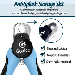 Gonicc stainless steel blades deliver clean, smooth cuts on thick nails.