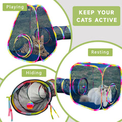 GONPETGP cat cube interior for multiple small pets