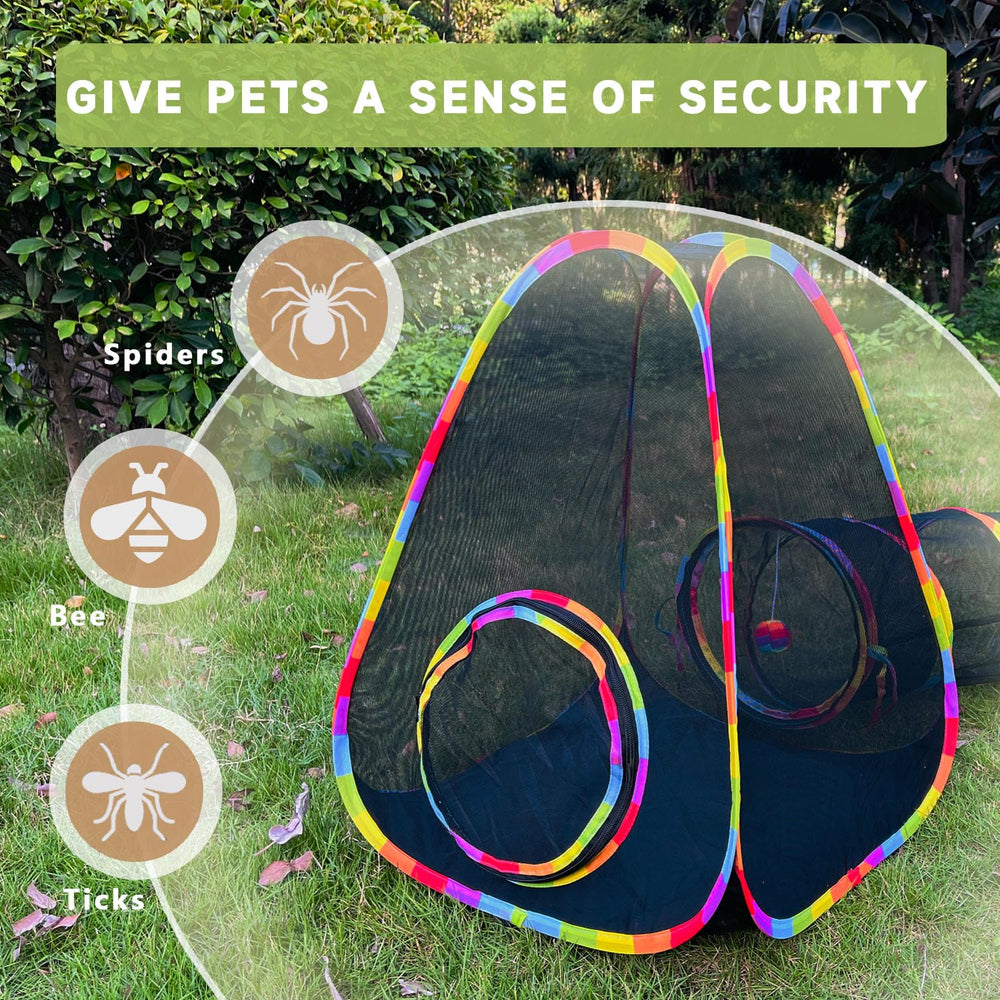 GONPETGP cat tunnel connection demonstrates linked play path