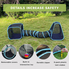 GONPETGP memory steel frame provides durable structure against active kittens and paws.