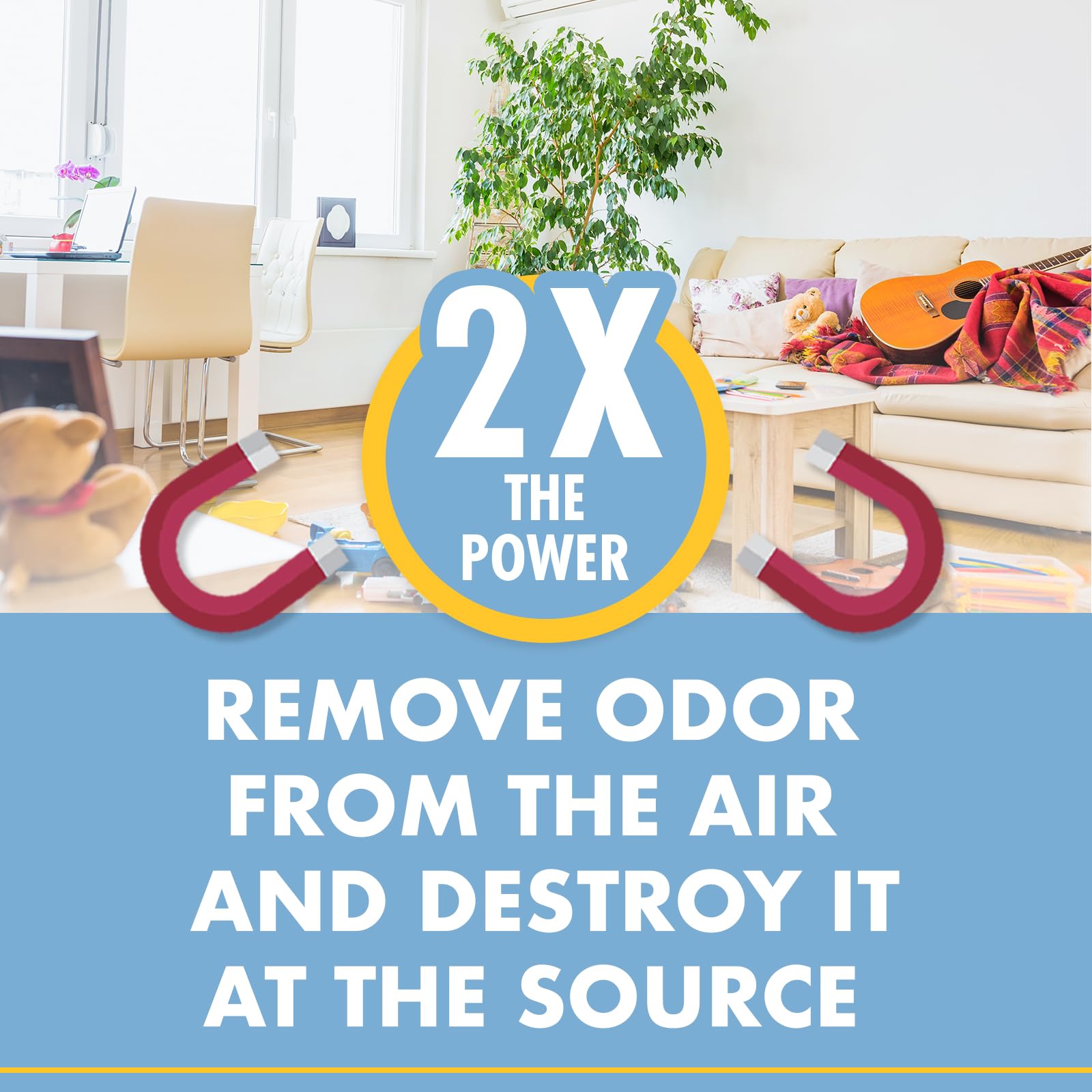 Gonzo Odor Air Magnet Max trash-area gel reduces lingering smells.