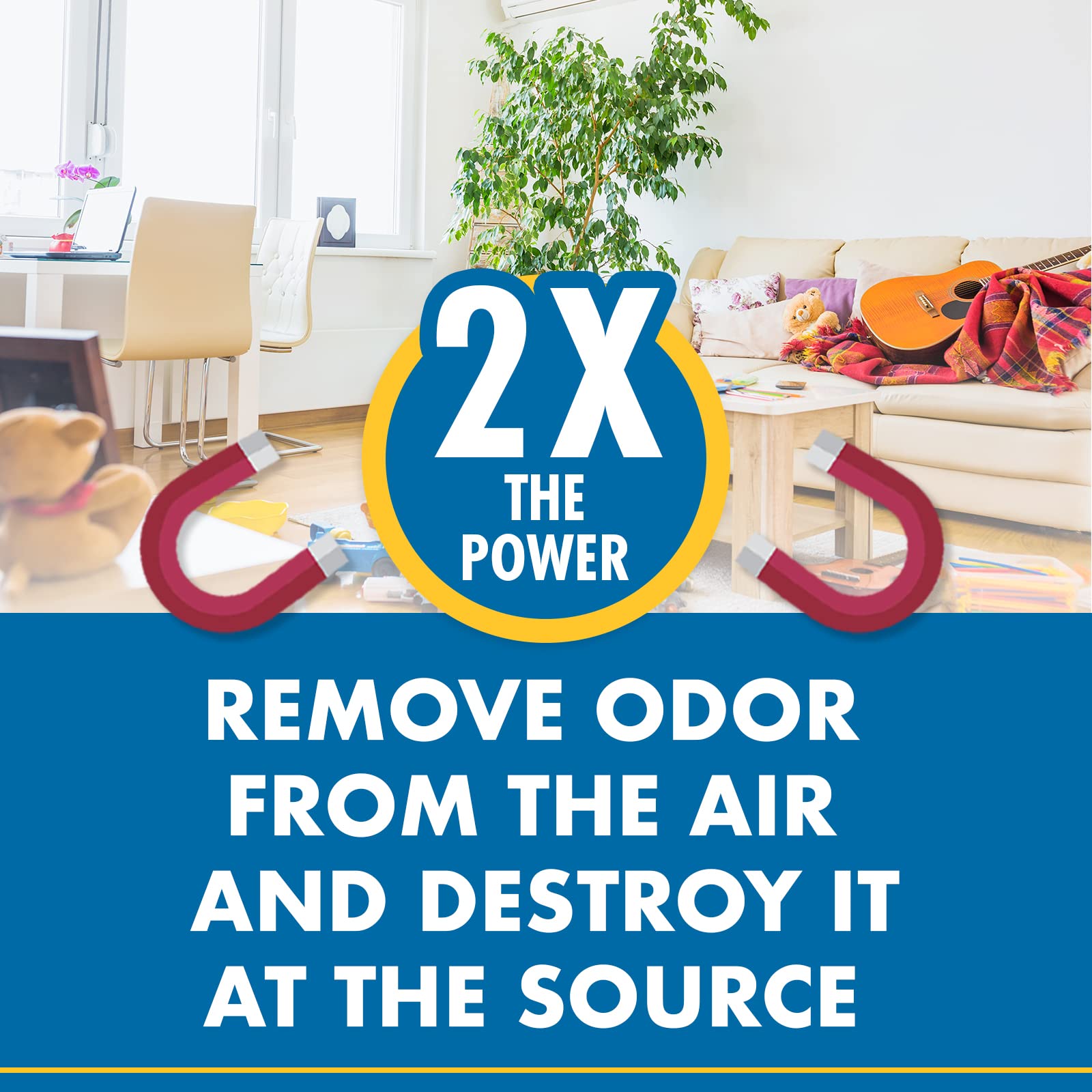 Gonzo Odor Air-Magnet reduces smoke odors in enclosed spaces.