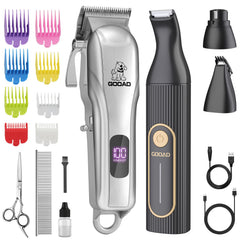 Gooad dog clippers complete grooming kit for home trimming with all tools included for everyday use