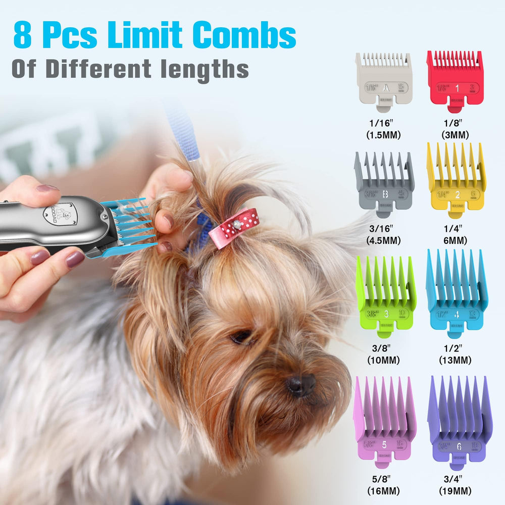 Gooad dog clippers rounded‑tip blades minimize skin irritation