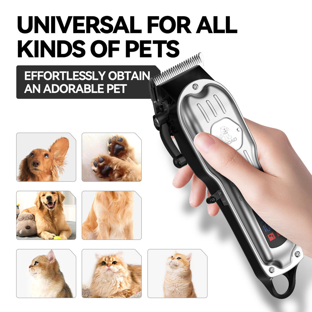 Gooad 2000mAh battery supports long cordless grooming sessions.