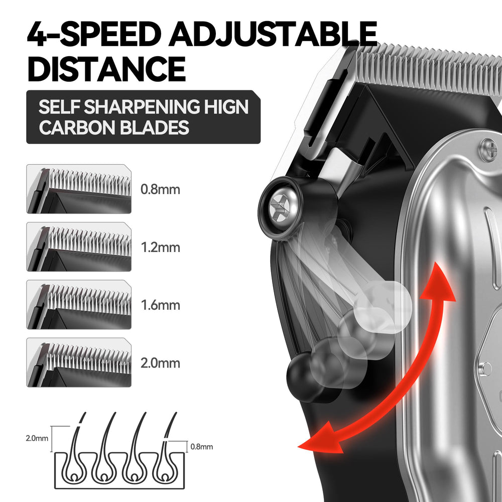 Gooad includes eight limit combs for versatile styling choices.