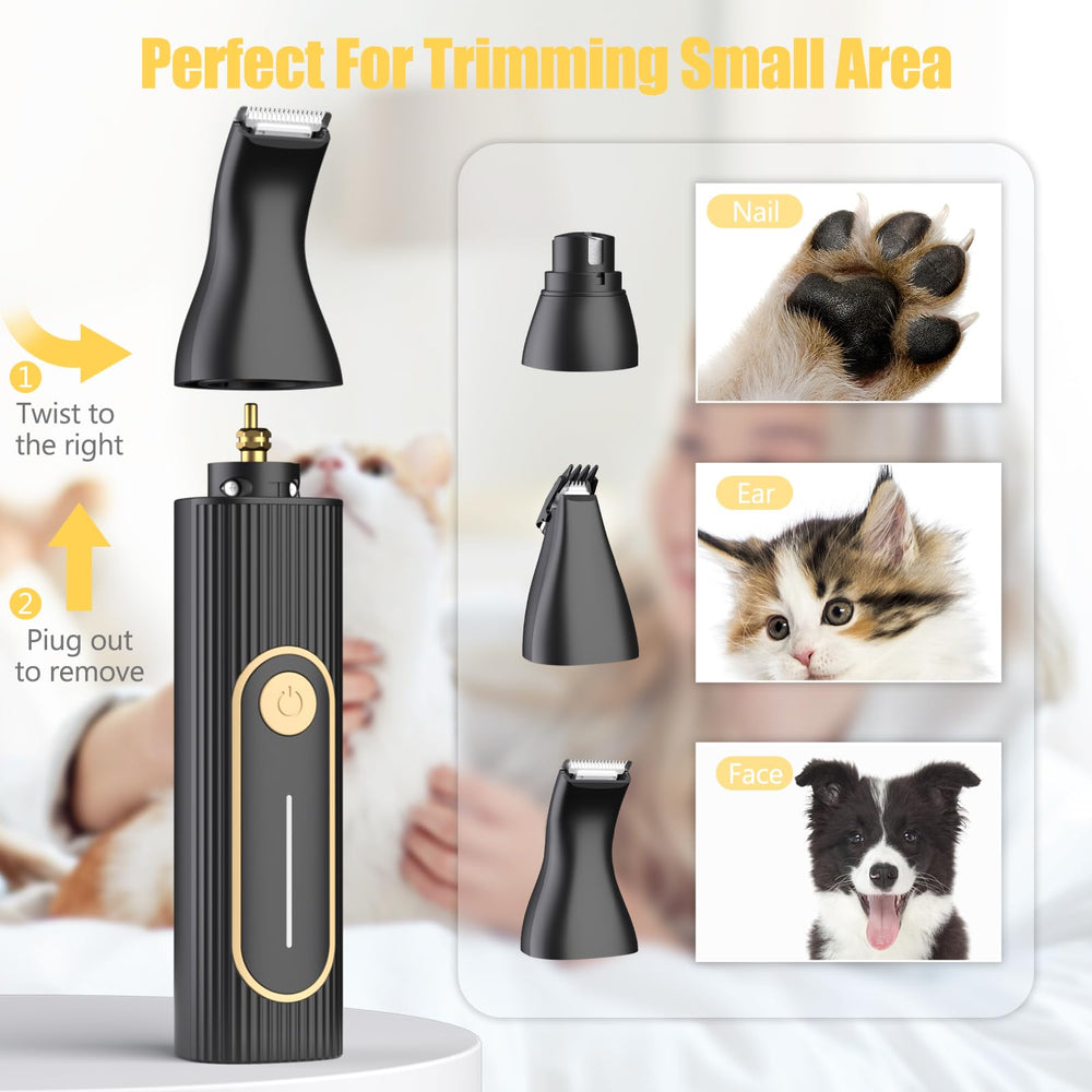 Gooad rechargeable battery and dual chargers enable cordless grooming convenience