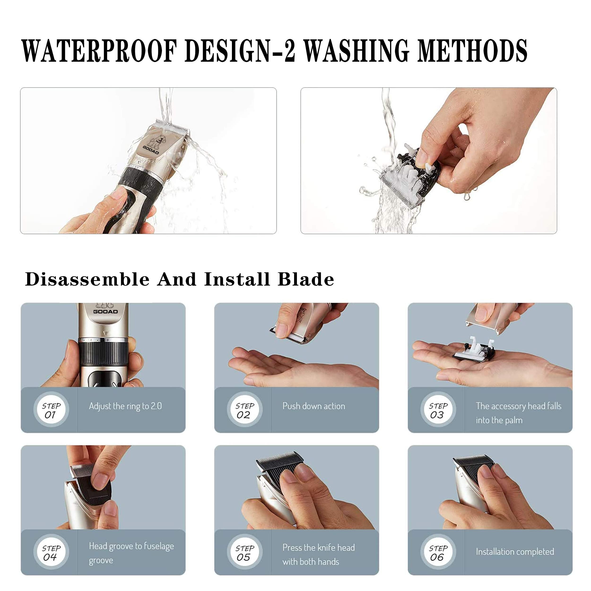 Gooad USB charging clippers ready for quick top-ups during trips.
