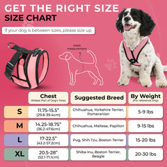 Gooby Comfort X Harness back D-ring for steady leash control.