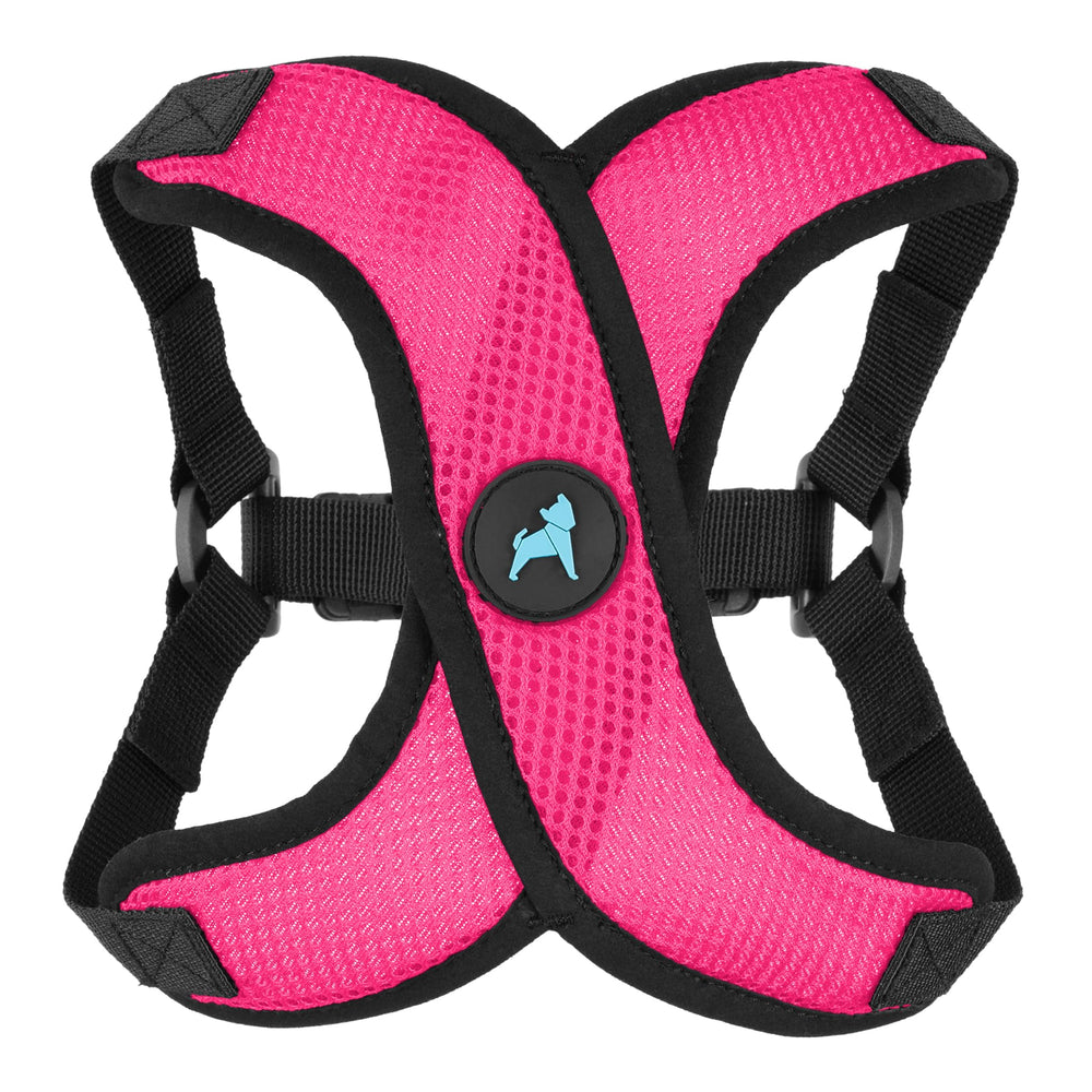 Gooby Comfort X Step in Lite harness front view in pink for a secure, choke-free walk.