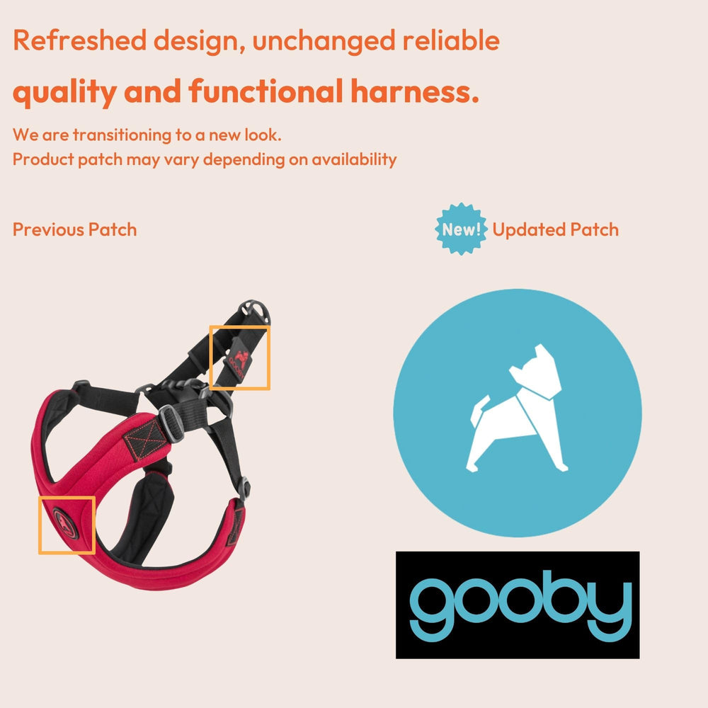 Gooby Escape Free Sport Harness pink back view highlighting escape-proof design.