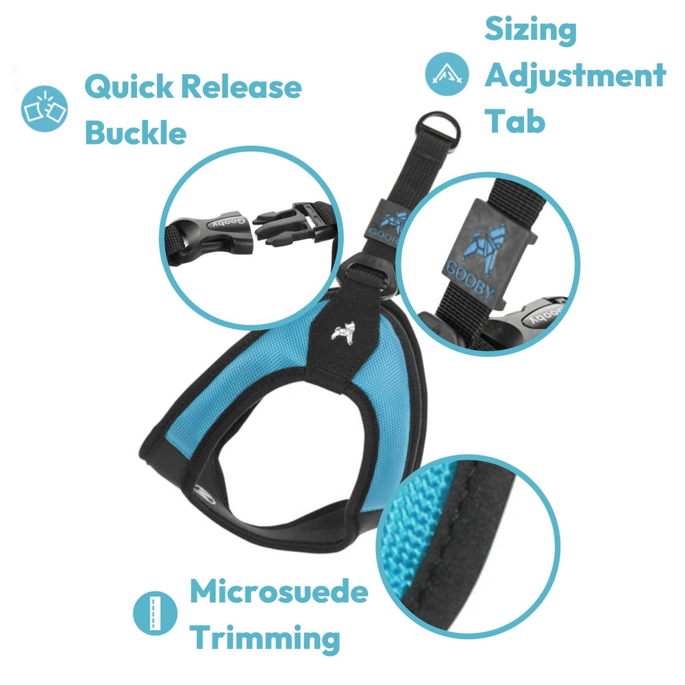 Gooby lightweight frame with durable leash ring shown for daily outings