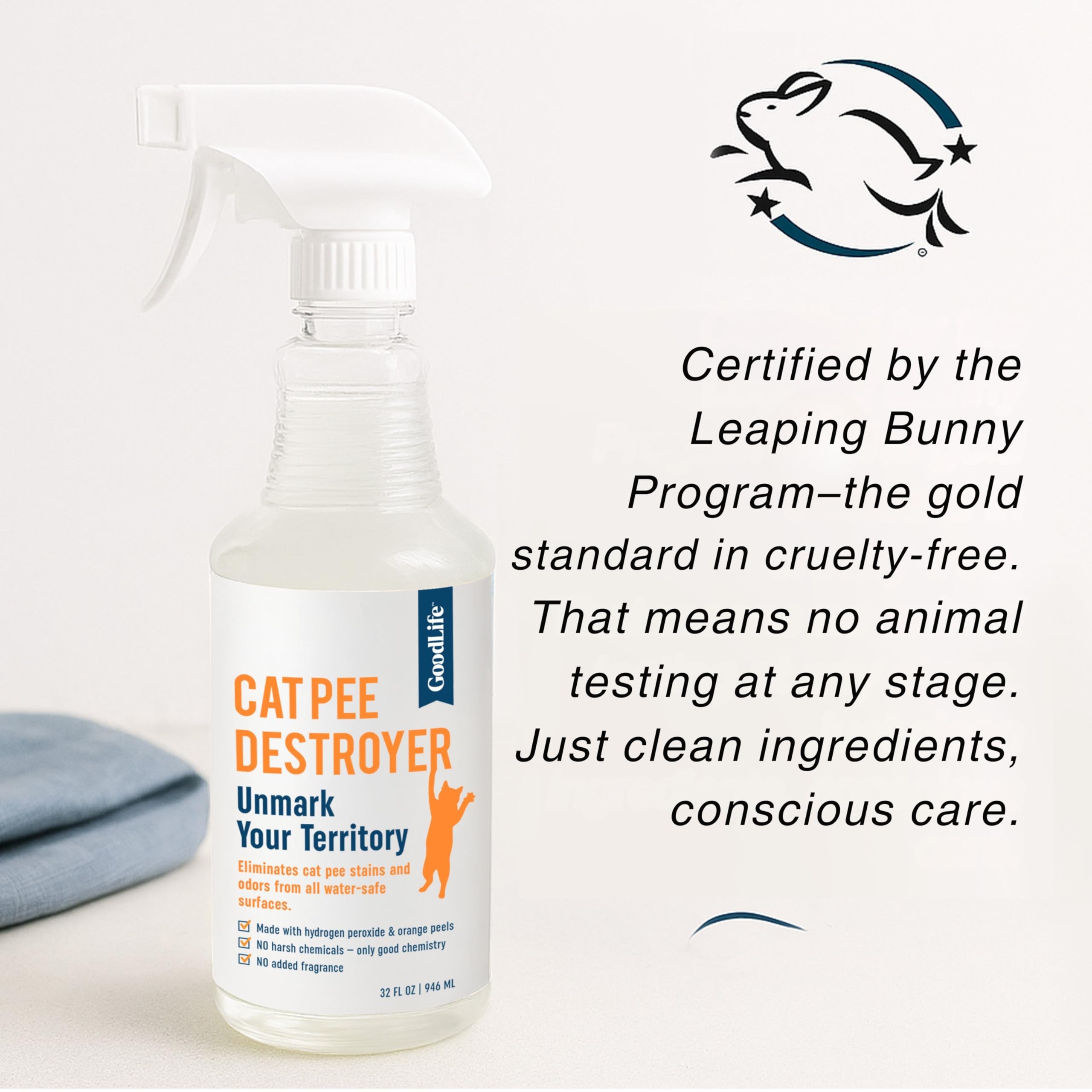Good Life Solutions Cat Pee Destroyer freshens mattresses for restful sleep.