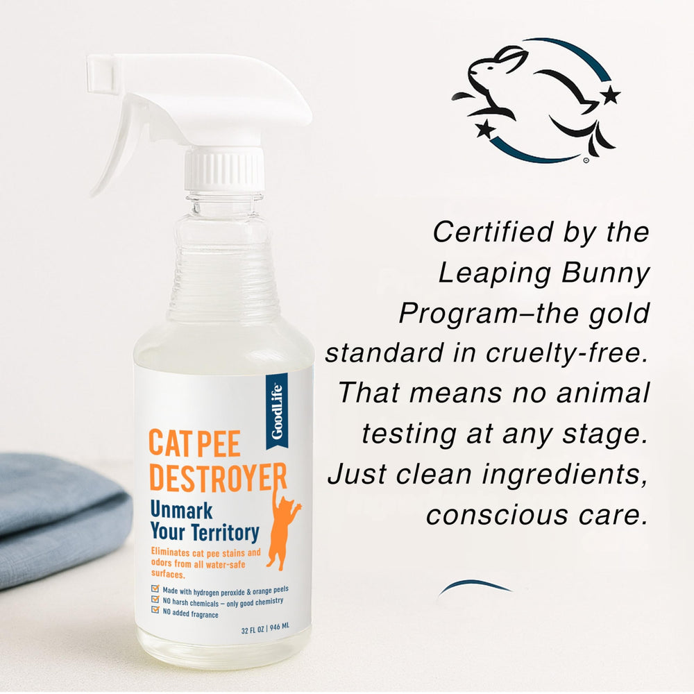 Good Life Solutions Cat Pee Destroyer freshens mattresses for restful sleep.