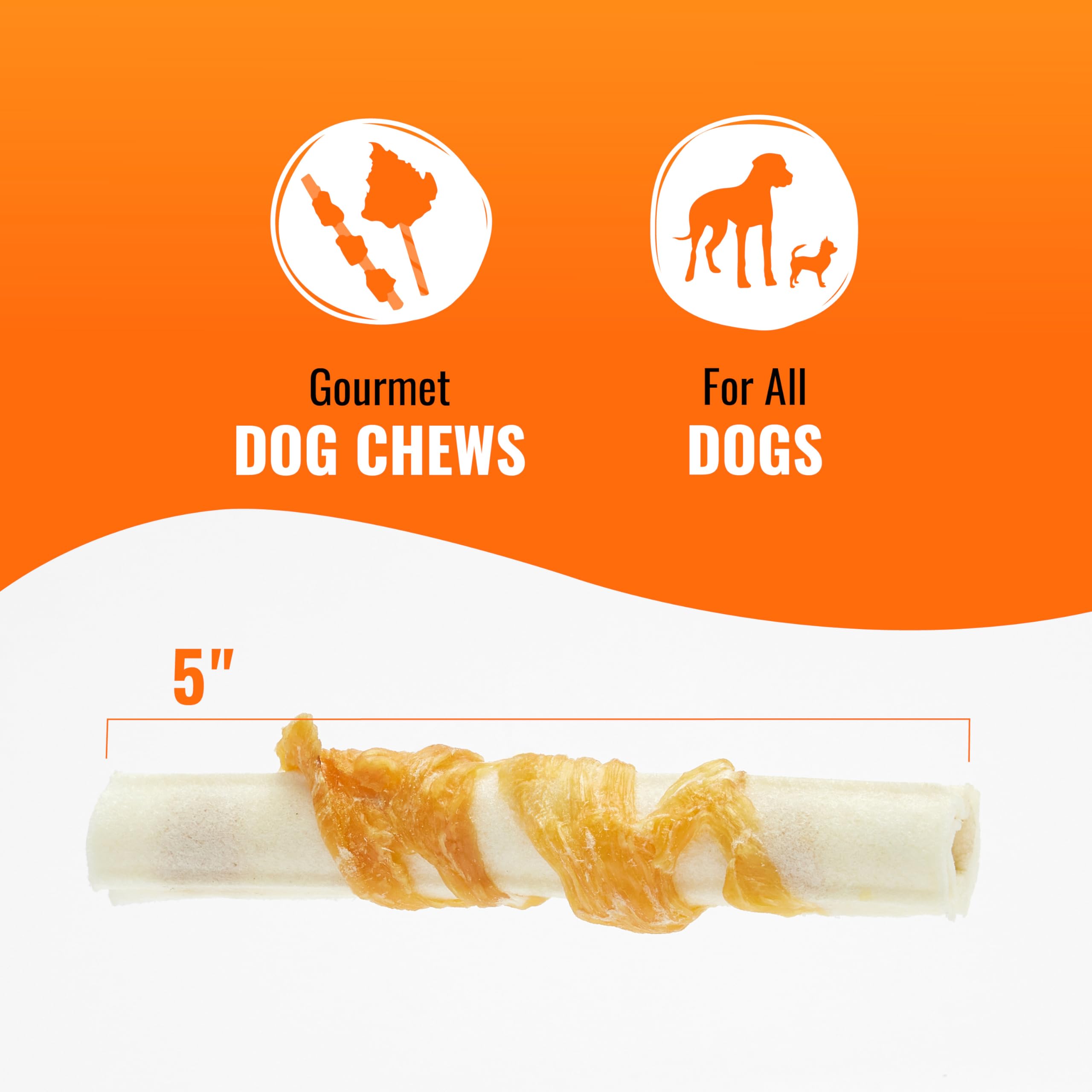 GOOD 'N' FUN Mighty Chewer Stick pork flavor center, savory chew for dogs.