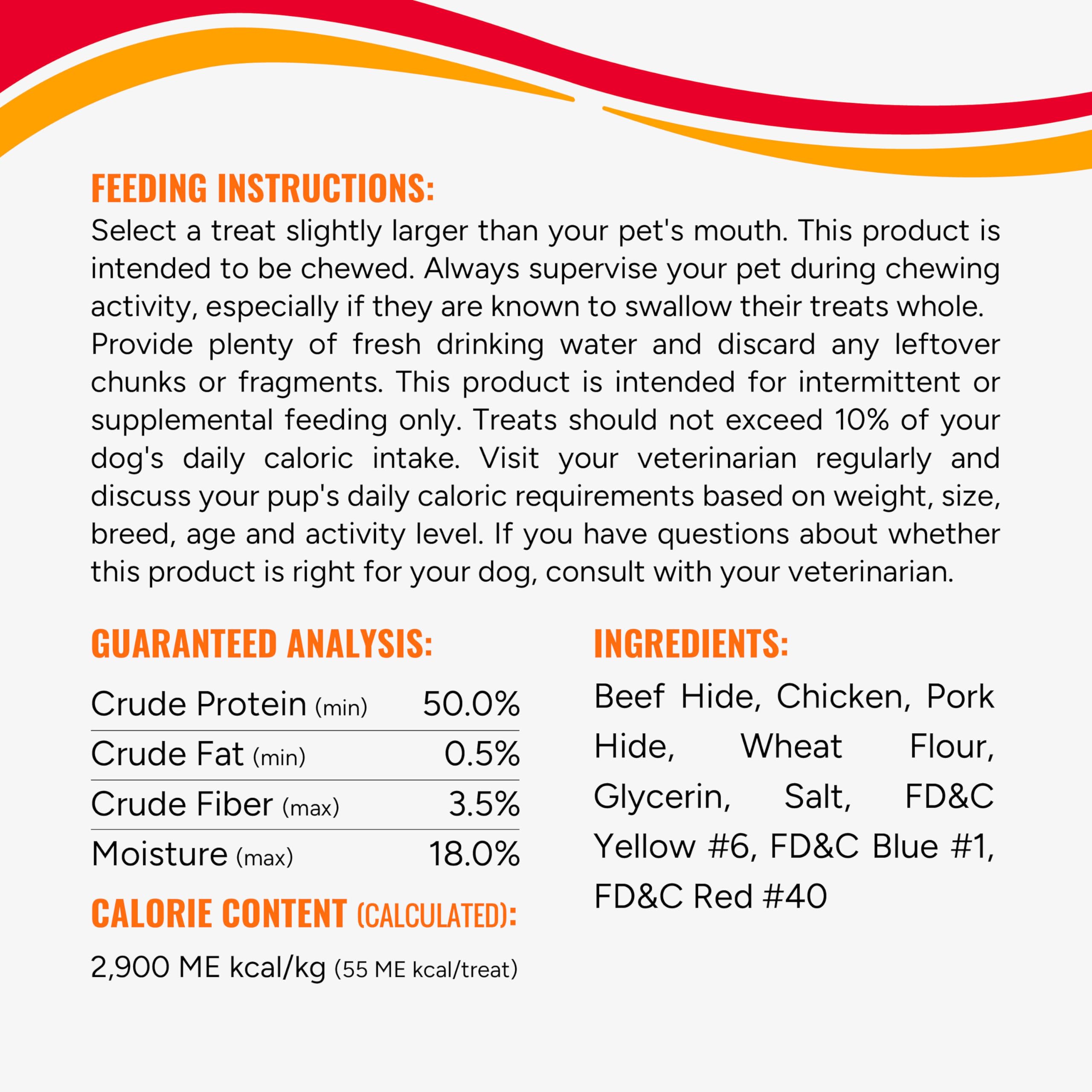 GOOD 'N' FUN Triple Flavor Ribs pork hide chew, savory chew.