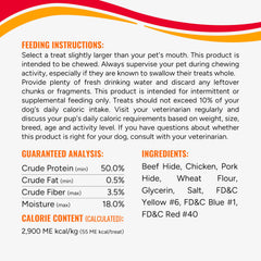 GOOD 'N' FUN Triple Flavor Ribs pork hide chew, savory chew.