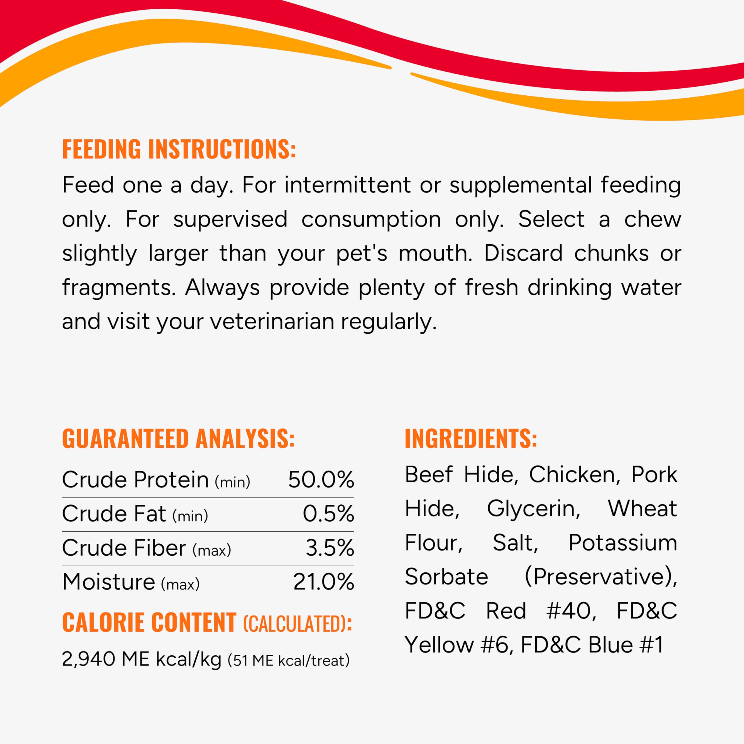 Good 'n' Fun ribs pork-hide chew emphasizes natural chewing action