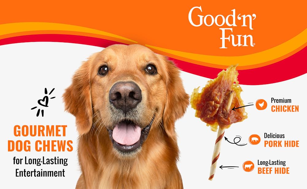 GOOD 'N' FUN triple flavor wings chews resealable pack preserves freshness.