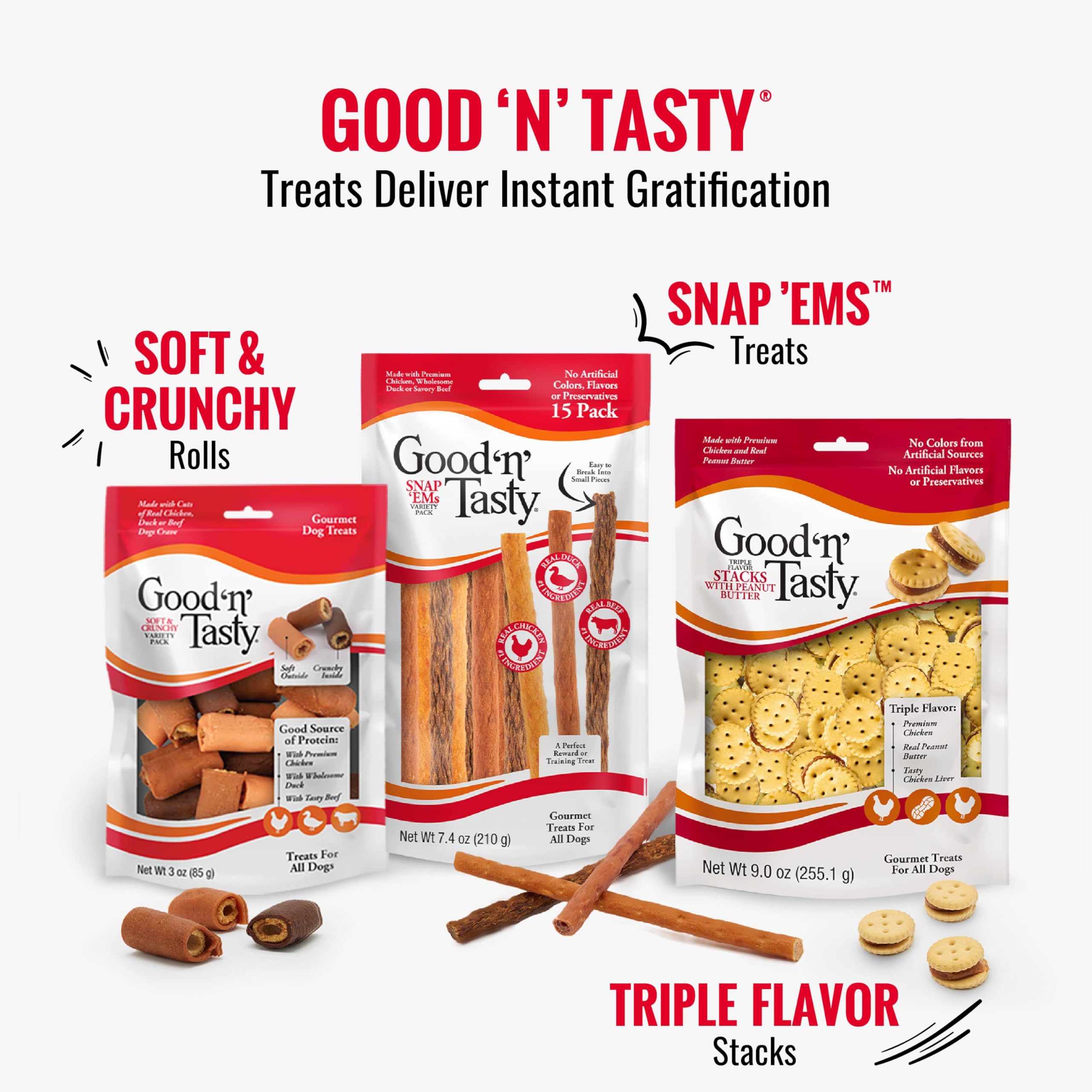 Good N Tasty no-chicken-or-beef added supports pescatarian option.