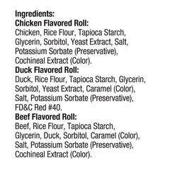 Good 'n' Tasty Soft & Crunchy Roll duck flavor—satisfying chew for healthy snacking.