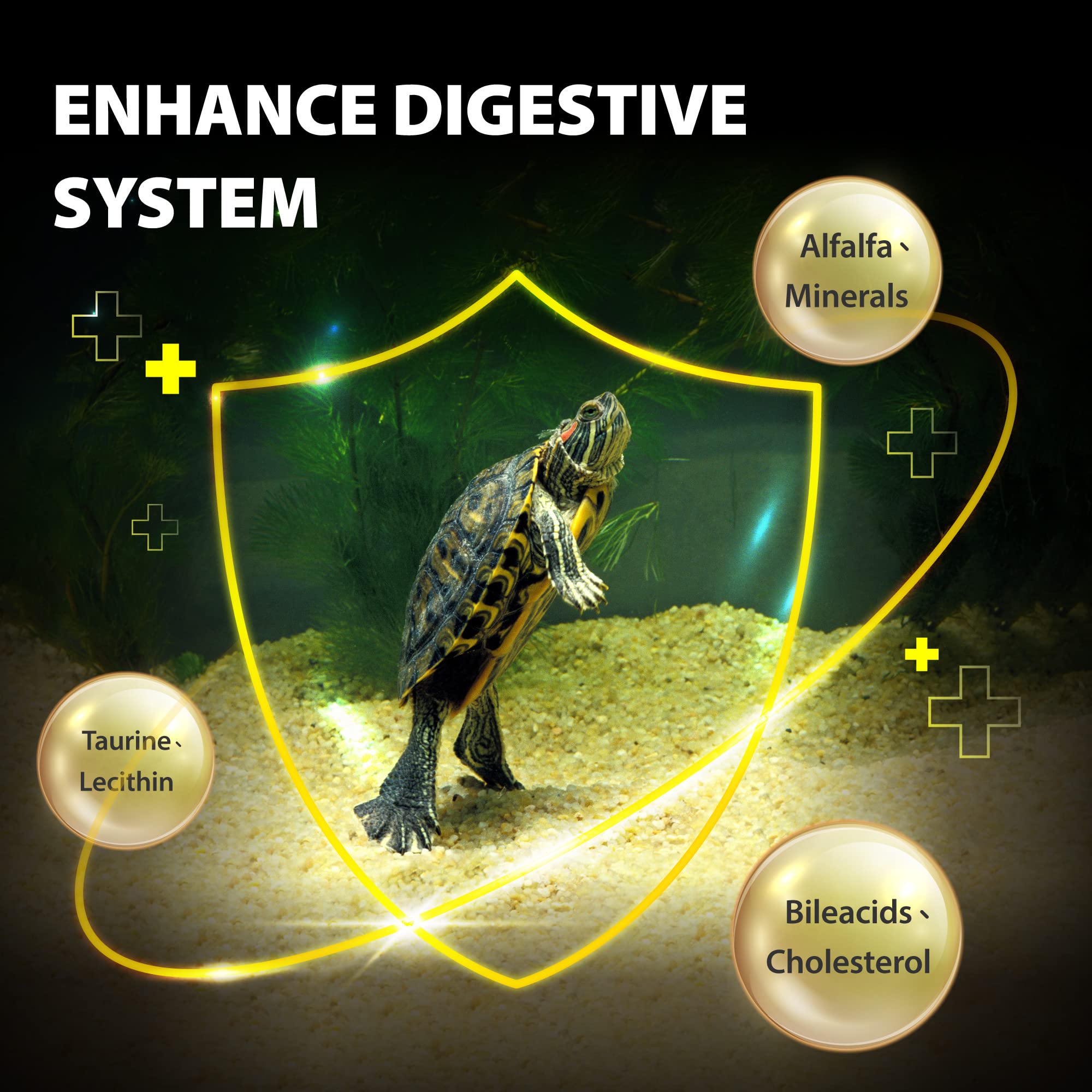 GOOD PARTNER Purify Floating Sticks aiding heart and liver function in turtles.