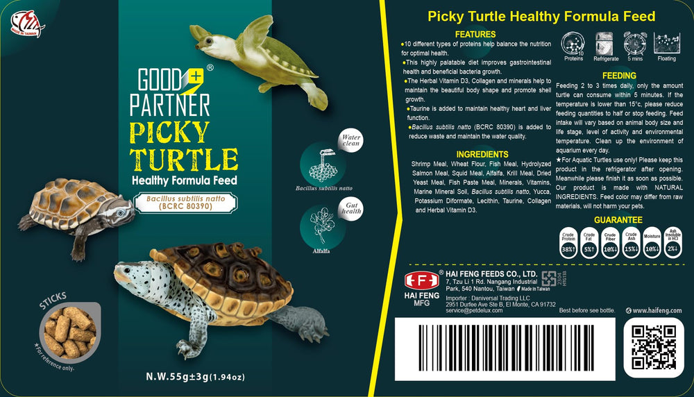 GOOD PARTNER Purify Floating Sticks attract turtles with a tasty aroma and ease feeding.