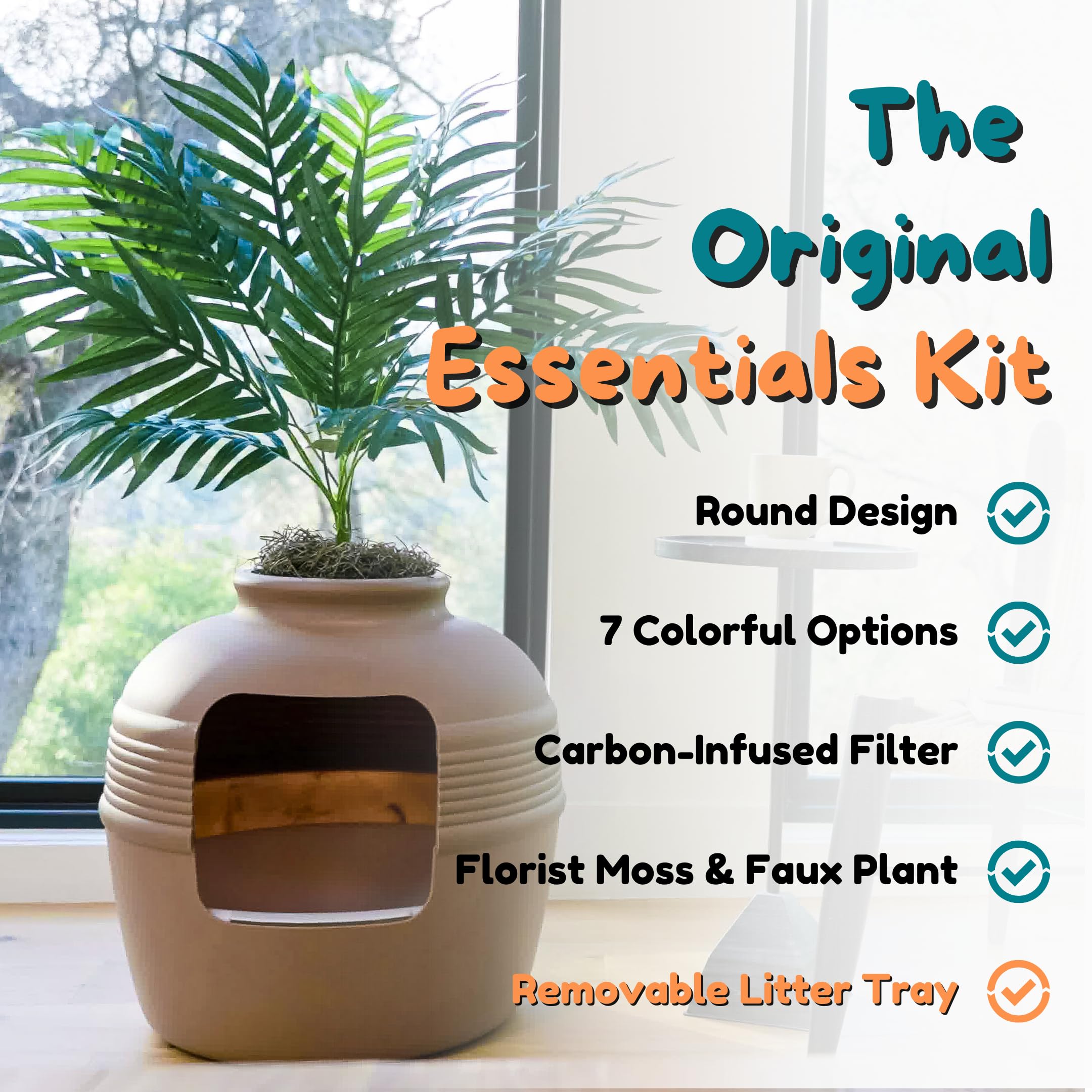 Good Pet Stuff Essentials Kit with removable tray eases daily cleanup.