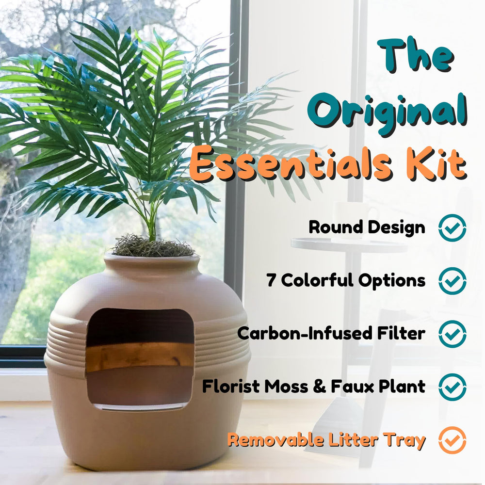 Good Pet Stuff Essentials Kit with removable tray eases daily cleanup.