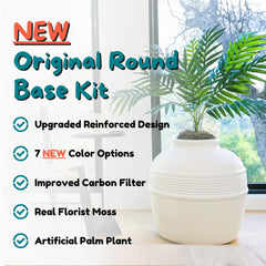 Good Pet Stuff Hidden Litter Box Planter faux plant detail adds natural decor