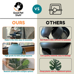 Interior space of Good Pet Stuff hidden litter box for larger cats